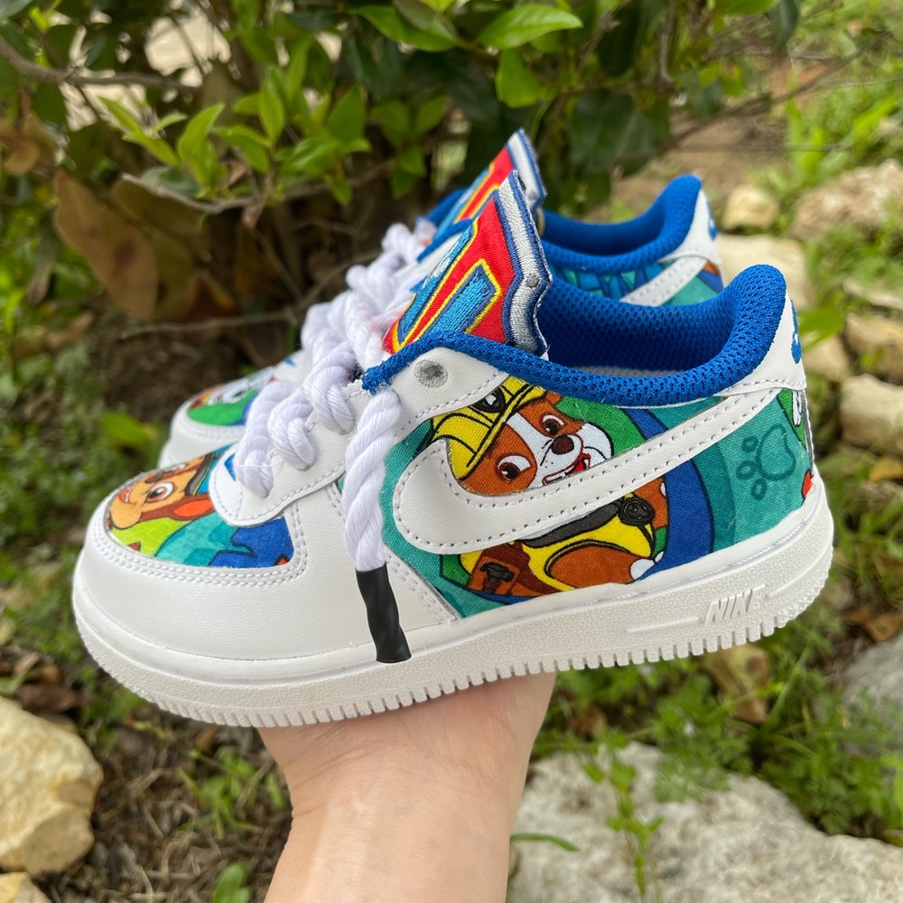 Paw patrol kids Air Force 1 shoes - Picture 3 of 8